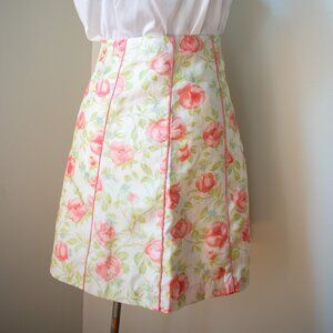 Vintage Roses Mini Skirt Size Small